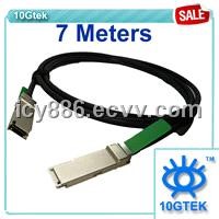 QSFP+ to QSFP+ cable assembly, AWG24, Passive 7 Meters