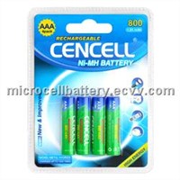 RECHARGEABLE(Ni-MH)AAA800mAh-4B