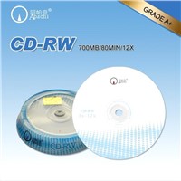 Rewritable CD-R with 12x Running Speed, 80 Minutes Playing Time and 700MB Memory
