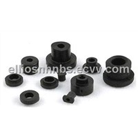 Rubber bushings absorb shock and reduce vibration