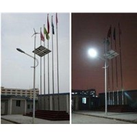 Safety solar and wind hybrid off grid powered street lighting > 30000h for bus station