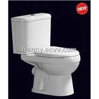 Washdown Two-piece Toilet,P-trap