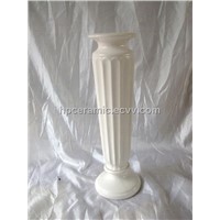 White Ceramic candle stand, candlestick holder