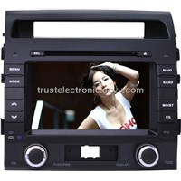 Wholeasle toyota land crusier car in dash stch sereo DVD GPS player with 8inch touch screen factory