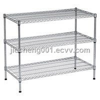 Zinc plated wire shelving