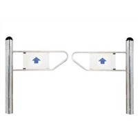 dual door Supermarket Swing Gate double-sided plastic information signs