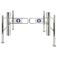 Dual Door Supermarket Swing Gate High Quality Stainless Steel