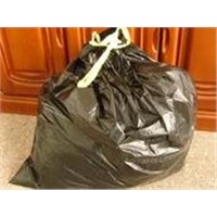 pe biodegradable waste garbage bage with drawstring