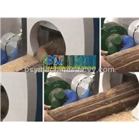 wood log cutting saw