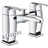UK England British Double Handle Bath/Shower Mixer, Faucet, Tap Deck-Mounted