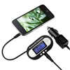 New Wireless FM Transmitter + Car Charger for MP3 ipod Player White