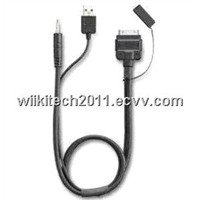 Clarion Adapter Cable with iPod Audio and Video 3.5mm Jack Interface, Easy/Quick Connection