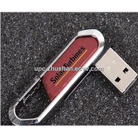 Hot-Selling 4GB 8GB 16GB 32GB Swivel Leather USB Mass Storage