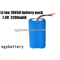 Li-Ion 2200mAh 7.4V Battery Pack