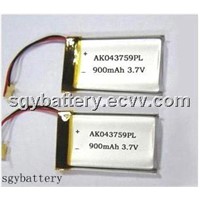 Li-polymer 403759 900mAh 3.7V battery