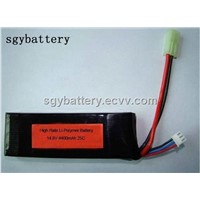 14.8V 4400mAh 25C RC Li-Polymer Battery