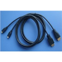 1.5m high quality micro hdmi cable,supporting 1080P,3D