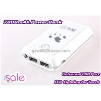 7800mAh 2.0A Output Portable Power Bank for Samsung Galaxy Note
