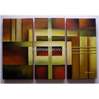 Abstract oil painting, muti- panel