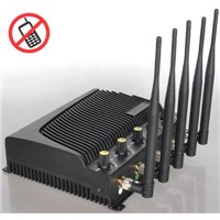 Adjustable output power signal Jammer with five bands