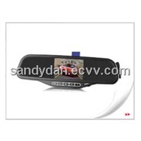 Bluetooth rearview mirror with 3.5 inch wireless back-up camera and parking sensor