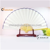 Chinese Silk &amp;amp; Bamboo Craft Hand Fan