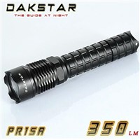 DAKSTAR PR15A CREE XP-G R5 350LM 18650 Police Emergency Rechargeable LED Aluminum Outdoor Flashlight