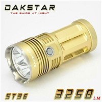 DAKSTAR ST36 XML T6 LED 3250LM Rechargeable Aluminum CREE LED 18650 Police Flashlight