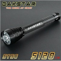 DAKSTAR ST56 XML T6 5120LM 26650 or 18650 Aluminum Tactical Rechargeable LED CREE Police Flashlight