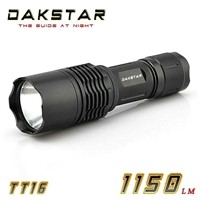 DAKSTAR TT16 LED CREE XML T6 1150LM 18650 Tactical LED Flashlight