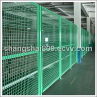 Green PVC coated welded wire mesh fence for home OEM
