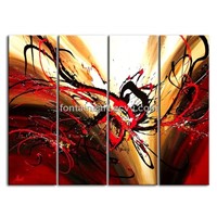 Hand Made Abstract Oil Painting on Canvas in Xiamen