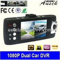 Hot selling Dual Lens H.264 1080p Night Vision Car DVR w/8-IR LEDs/2.7&amp;quot; LCD/SOS/HDMI