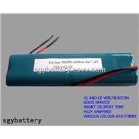 ICR18650 4400mAh 7.4V Li-Ion Battery Pack
