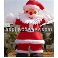 Inflatable cartoon santa clause