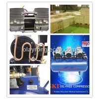 K0013-1 SKI dental one for six silence oil-free air compressor (118L)