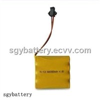 Ni-Cd AAA 300mAh 4.8V battery pack