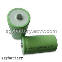 Ni-MH D10000mAh 1.2V rechargeable battery