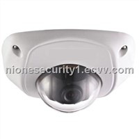 Nione Security VGA CMOS Vandalproof IP66 Network Mini Dome Camera