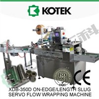 On-edge/Length Slug Horizontal Flow Pack Wrapper Machine