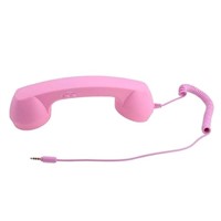 Pink Retro Classic Telephone Handset For All Cell Phone Mobile Phone Of 3.5mm Jack-Ci15P CF