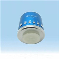 Portable round boombox mini speaker music box for promotion