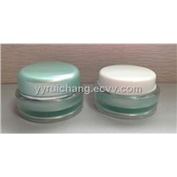 Round Acrylic Cream Jar (RC-Y)