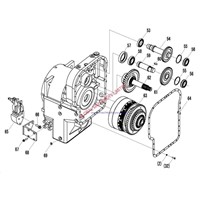 SDLG Wheel Loader LG953 TRANSMISSION SYSTEM 2 SHAFT ASSEMBLY spare parts