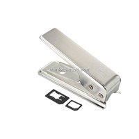 Stainless Steel Nano Sim Card Cutter for the New iPhone 5 5G + Free Adapter Convertor