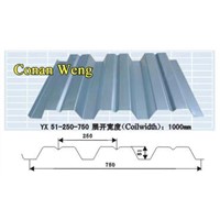 YX51-250-750Metal Floor Decking Sheet