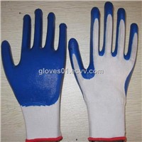 blue nitrile coated working gloves NG1501-1