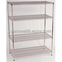chrome metal wire shelf