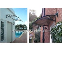 plastic alloy brackets, Ploycarbonate awning,PC window, door canopy, awning