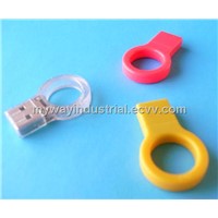 plastic colorful ring usb flash drive